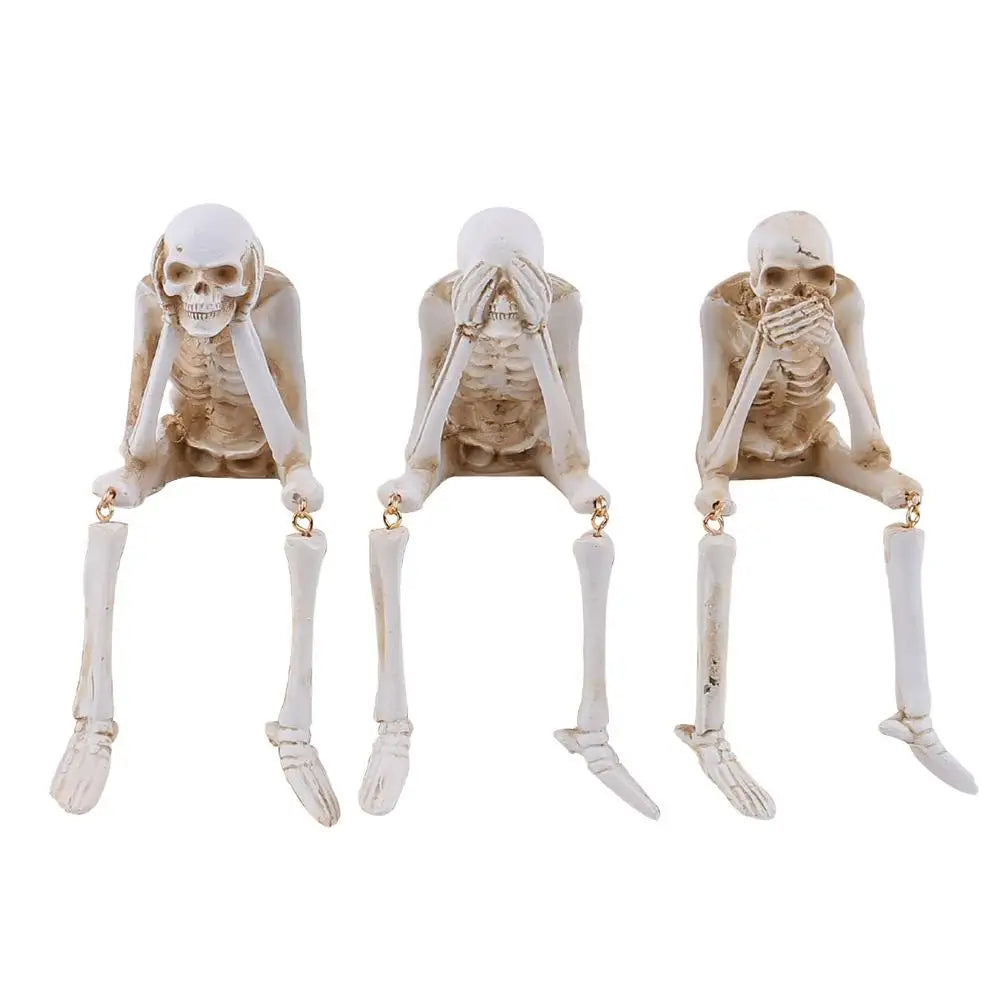 Add a playful twist to your spooky season with the Whimsical Skeleton Décor Set.