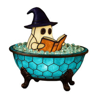 Light up your nights with a friendly fright! The Whimsical Ghost Bath Lamp.