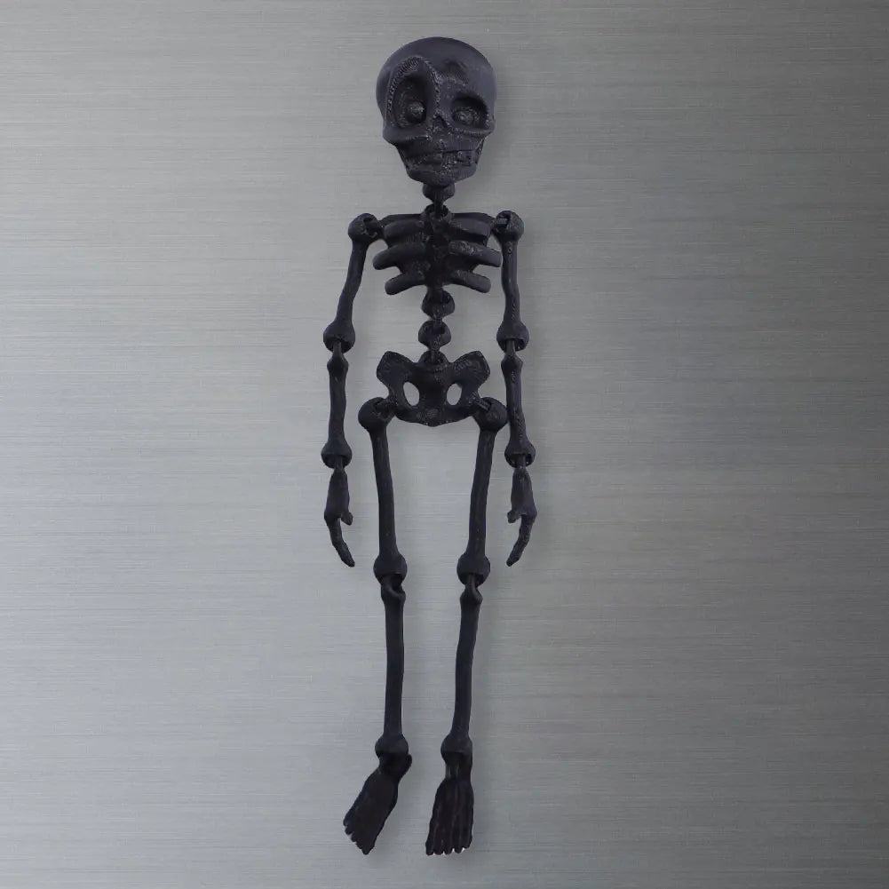 Whimsical Poseable Skeleton Magnet