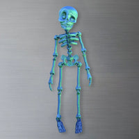 Whimsical Poseable Skeleton Magnet