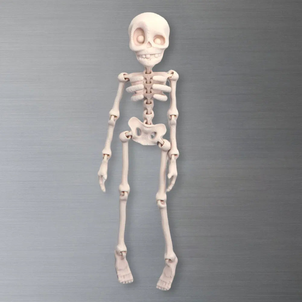 Whimsical Poseable Skeleton Magnet