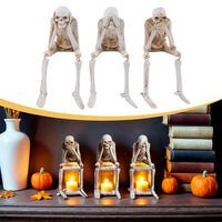 Add a playful twist to your spooky season with the Whimsical Skeleton Décor Set.