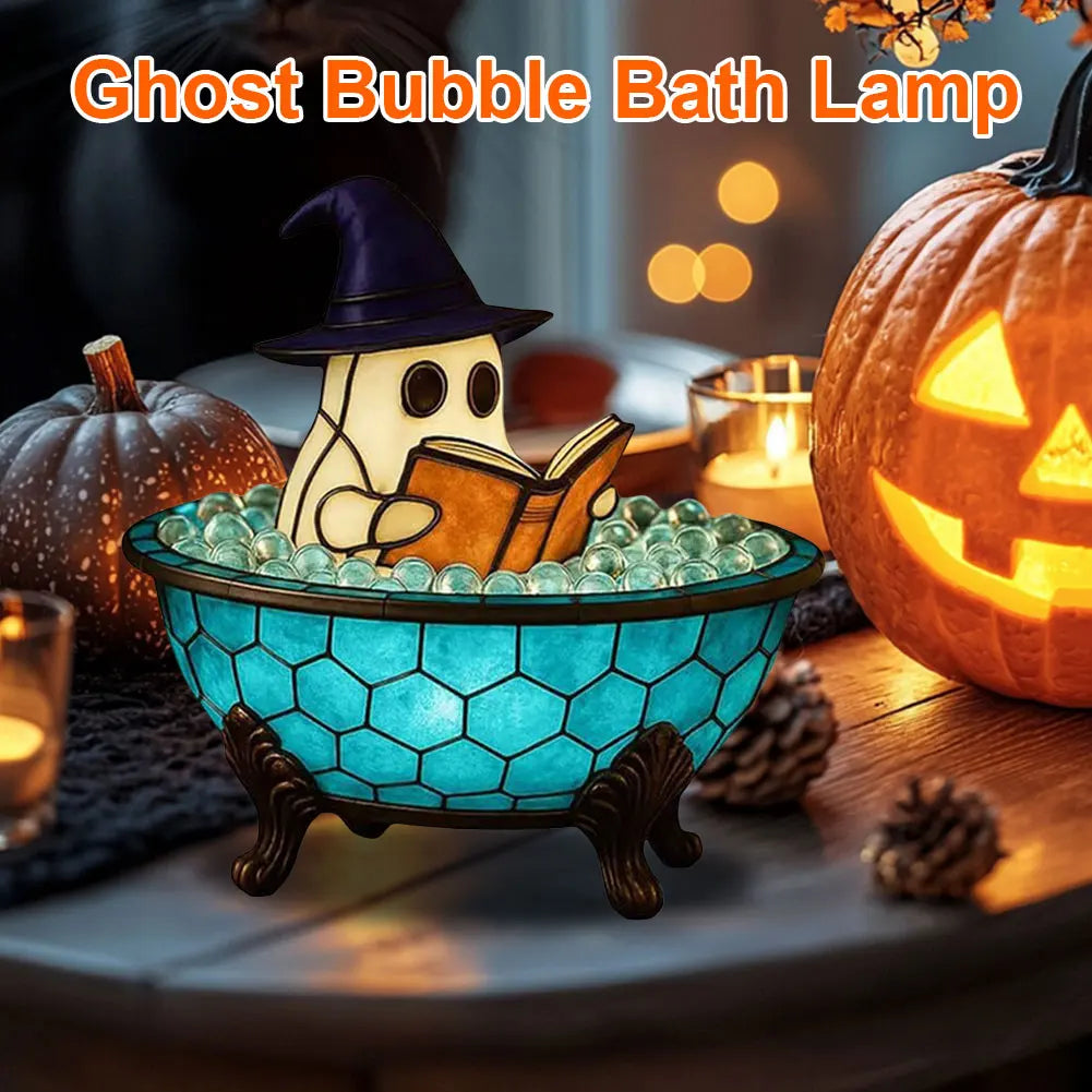 Light up your nights with a friendly fright! The Whimsical Ghost Bath Lamp.