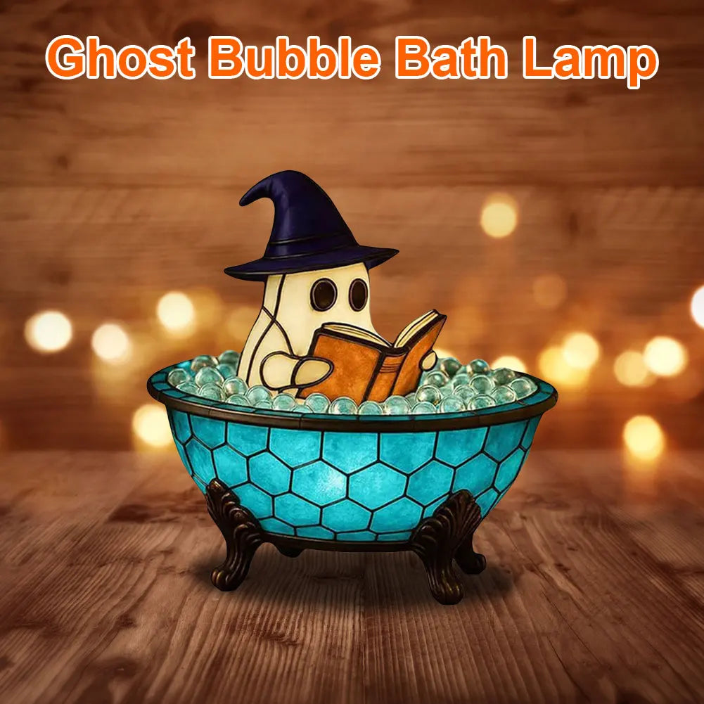 Light up your nights with a friendly fright! The Whimsical Ghost Bath Lamp.