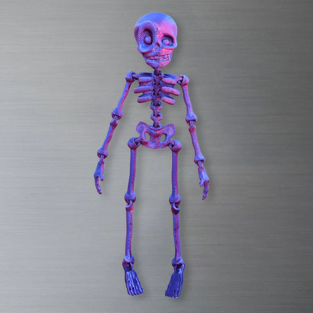 Whimsical Poseable Skeleton Magnet