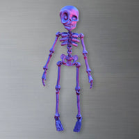 Whimsical Poseable Skeleton Magnet