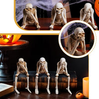 Add a playful twist to your spooky season with the Whimsical Skeleton Décor Set.