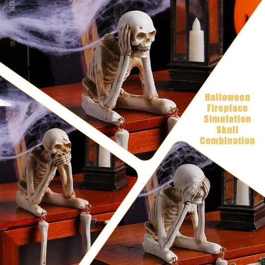 Add a playful twist to your spooky season with the Whimsical Skeleton Décor Set.